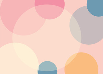 abstract background round and square pastel color minimalism style