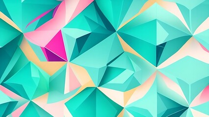 Abstract background with triangles Generative AI
