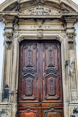 Colonial entrance door, Rio de Janeiro, Brazil