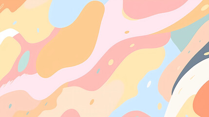 Hand-painted cartoon abstract artistic sense simple and fresh background map design
