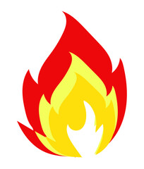 
Camping Fire Vector, Elements and Symbol
