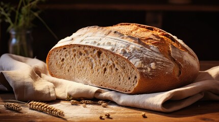 Coarse bread. Generative AI