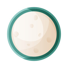 Homemade dough cooking bowl with dough. Kitchen bakery stuff, process of baking. Baking, bakery shop, cooking, sweet products, dessert. Vector for poster, banner, menu, cover, advertising