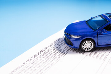 car protection document, car on vehicle insurance policy certificate, compensation for damage after...