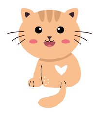 Cute Kitties Vector, Elements and Symbol
