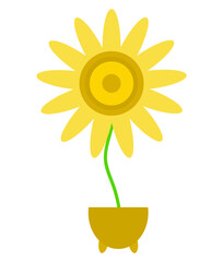 Yellow Garden Vector, Elements and Symbol

