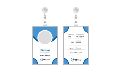 Abstract id card theme vector, Id card design vector, Corporate ID Card Design Template