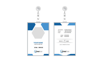Abstract id card theme vector, Id card design vector, Corporate ID Card Design Template