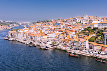 Fototapeta na wymiar Panoramic view of porto Portugal old town