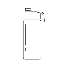Drinking water bottles icon vector
