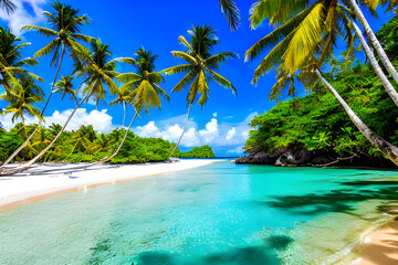 insanely beautyful secluded tropical beach