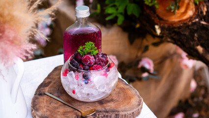 Tropical Berry Refresher: Nourishing Summer Mocktail for Gut Health