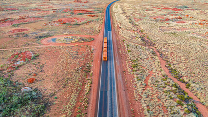 view of road and road train