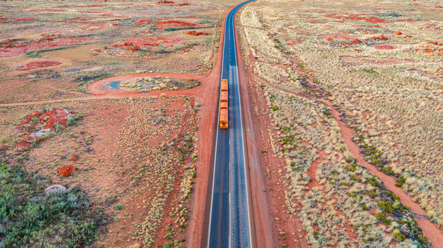 view of road and road train