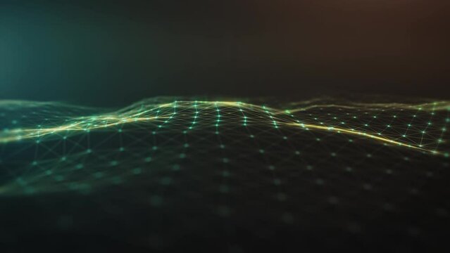 Subtle Digital Network Wave Background