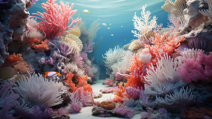 coral under the sea, Generative Ai