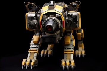 Bomb Exploration Robot Dog. Generative Ai
