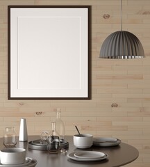 frame 3D interior illustration, wall design modern, empty space creative, 3D background blank canvas, room design mockup, home photo rendering, simple indoor style, architecture art picture copy space