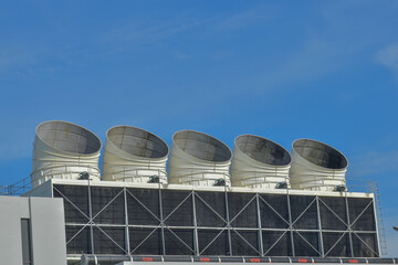 
Air conditioning pipes, cooling towers, and pipes for industry are cooling towers. of large...
