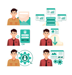 Management Assets Illustration