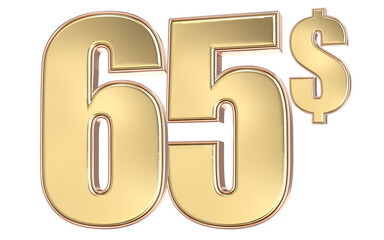 Obraz premium Number 3D Gold 