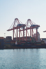 container cargo freight ship in port