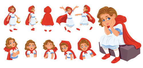little red riding wood character model sheet
