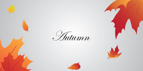background vector design with autumn theme.