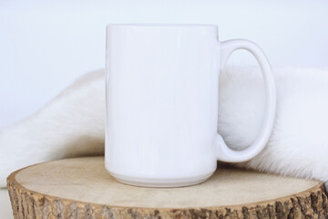 Blank White 15 oz mug  - space for text