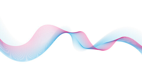 Abstract flowing wave lines. Design element for technology, science, modern concept.vector eps 10