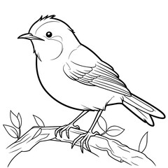 Nightingale coloring pages Png animals