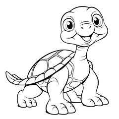 Fototapeta premium Turtle coloring pages Png animals