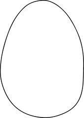 Easter doodle spring cute design element. Spring easter traditional egg coloring page design