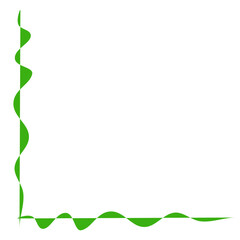 Corner Green Leaf Element