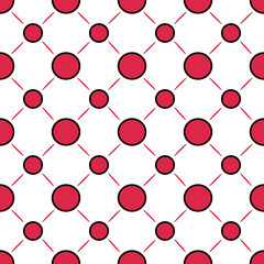 abstract circle pattern.seamless geometric circle.red circle background.simple background.seamless repeating pattern.geometric wallpaper illustration.cute wrapping paper pattern.modern background.