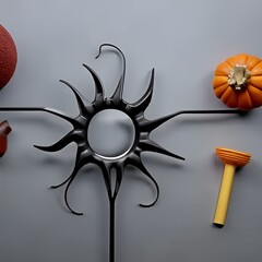 photo of halloween background generated by AI, Generative AI