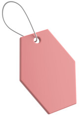 Price tag. Price label. 3D illustration.