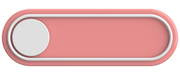 Obraz premium 3D button. Empty button. 3D illustration.