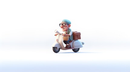 Delivery man concept, online order tracking, delivery home and office.illustration
