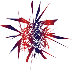 Vector Abstract Background Broken