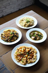 photos of traditional Asian food products made at home with a blend of oriental culture