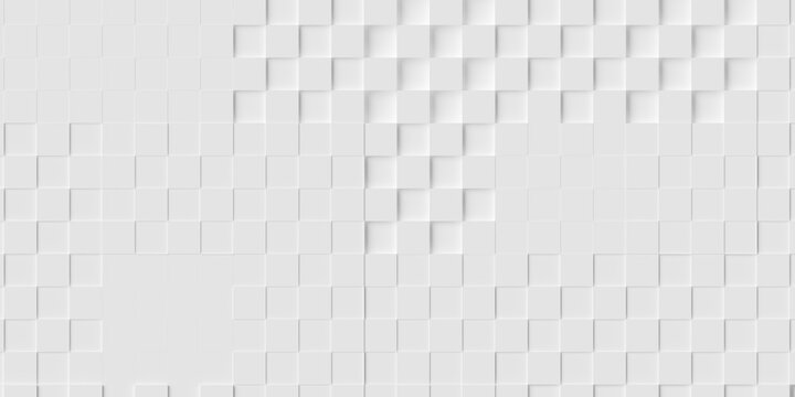 Offset white cube boxes block background wallpaper banner texture pattern template