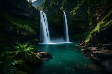 Fototapeta na wymiar waterfall Generated Ai