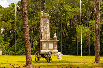 memorial in the Olustee Battlefield Historic State Park