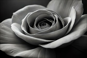 rose on black