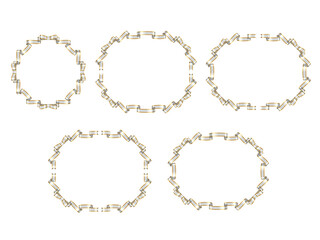 リボン縁F05-8蝶