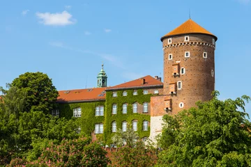 Foto auf Acrylglas Sandomir tower as part of wawel castle in Krakow, Poland © Photofex