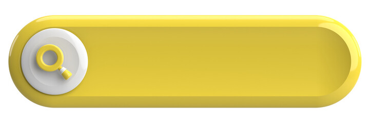 Search field. Search bar. 3D illustration.