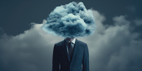 Cloudy vision, unclear mind, foggy ideas.  Hand edited generative AI.