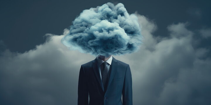 Cloudy vision, unclear mind, foggy ideas.  Hand edited generative AI.